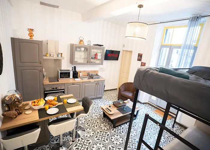 Charming With Sofa, Bed And Terrace-as * Carcassonne